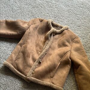 Abercrombie & Fitch Brown Teddy Jacket